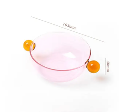 THE ORB BOWL - Borosilicate Glass Bowl with Orb Handles