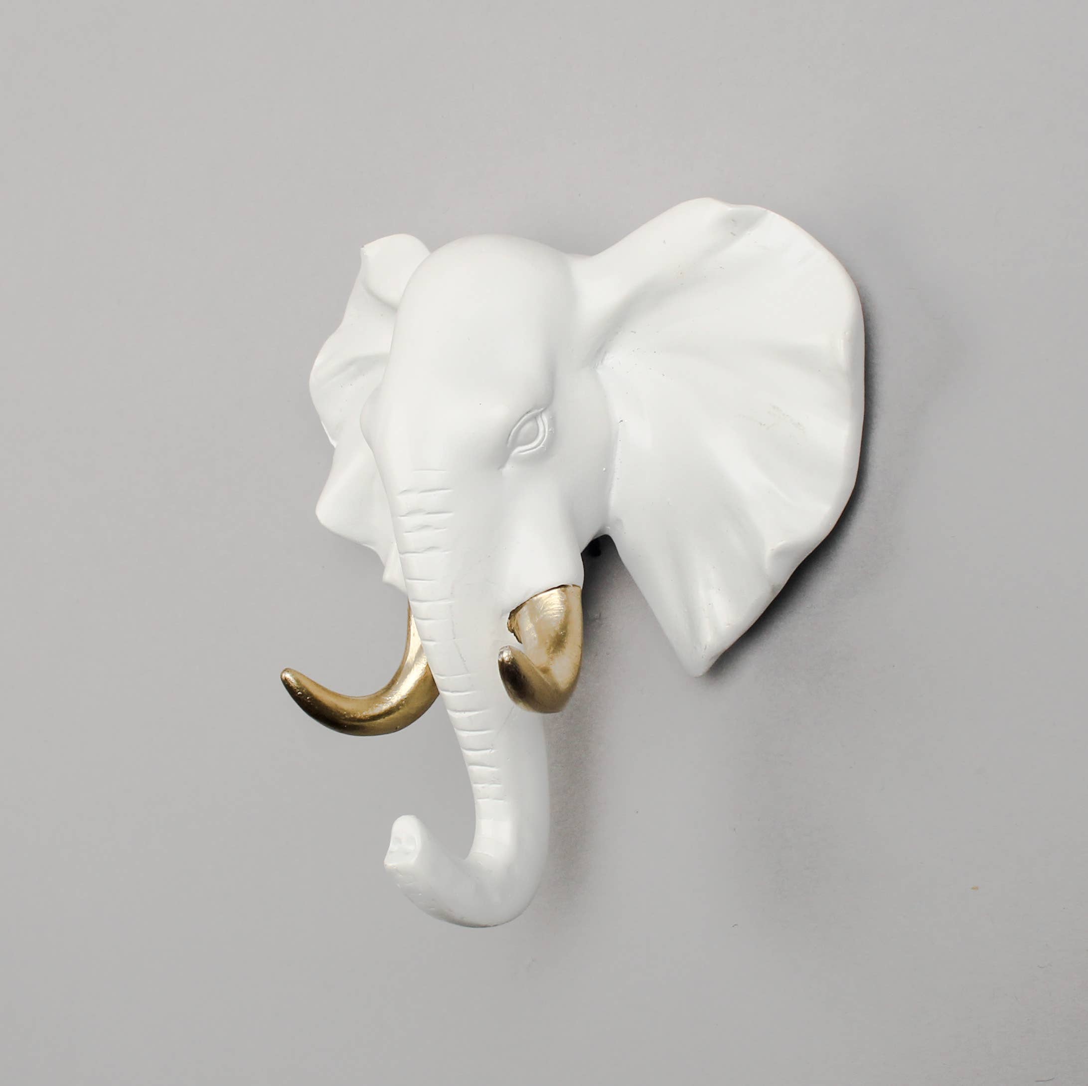 TRUNK CALL elephant head wall hook — styled on wall | Dopamine decor Australia | Missy K