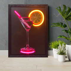 GIN OBVIOUSLY — framed LED neon cocktail wall art for the gin lover | Dopamine decor Australia | Missy K