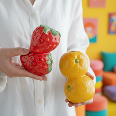 FRUIT LOOPS - Ceramic Taper Candleholders