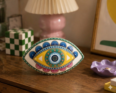 ALLURA - Hand-Painted Evil Eye Ceramic Sculpture